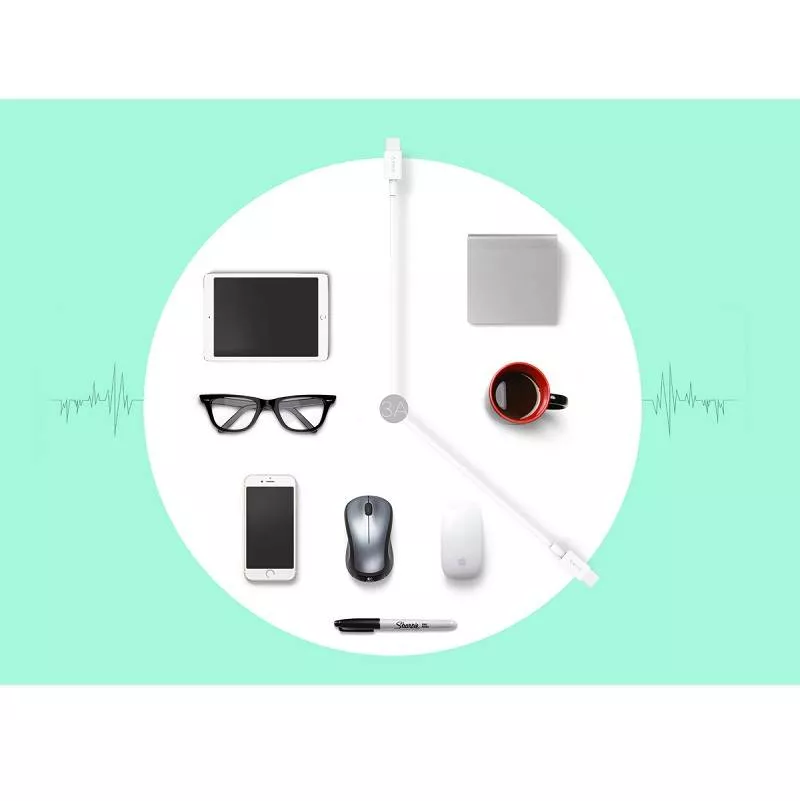 Cablu USB Type C tata-tata 1m alb Orico BCU-10 rotund [7]