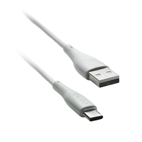 Cabluri telefon-tableta - Cablu USB Type C - USB 1m 3A silicon alb CENTO C101 – IoElectronice.ro