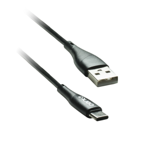 Cabluri telefon-tableta - Cablu USB Type C - USB 1m 3A Silicon negru CENTO C101 – IoElectronice.ro