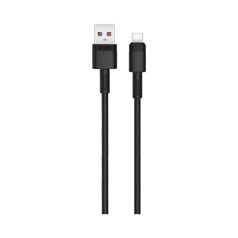 Cabluri telefon-tableta - Cablu USB TYPE C - USB Negru 1m 5A XO NB166 – IoElectronice.ro