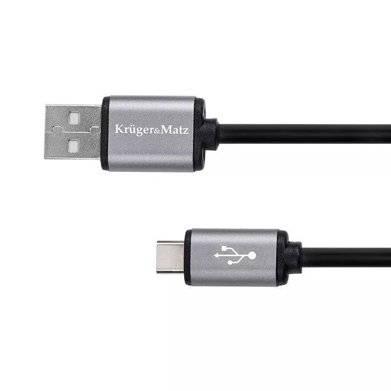 Cabluri telefon-tableta - Cablu USB - USB Type C 1m Basic KRUGER&MATZ – IoElectronice.ro