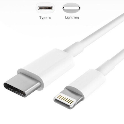 Cabluri telefon-tableta - Cablu USB3.1 type C - Apple lightning 1m alb – IoElectronice.ro