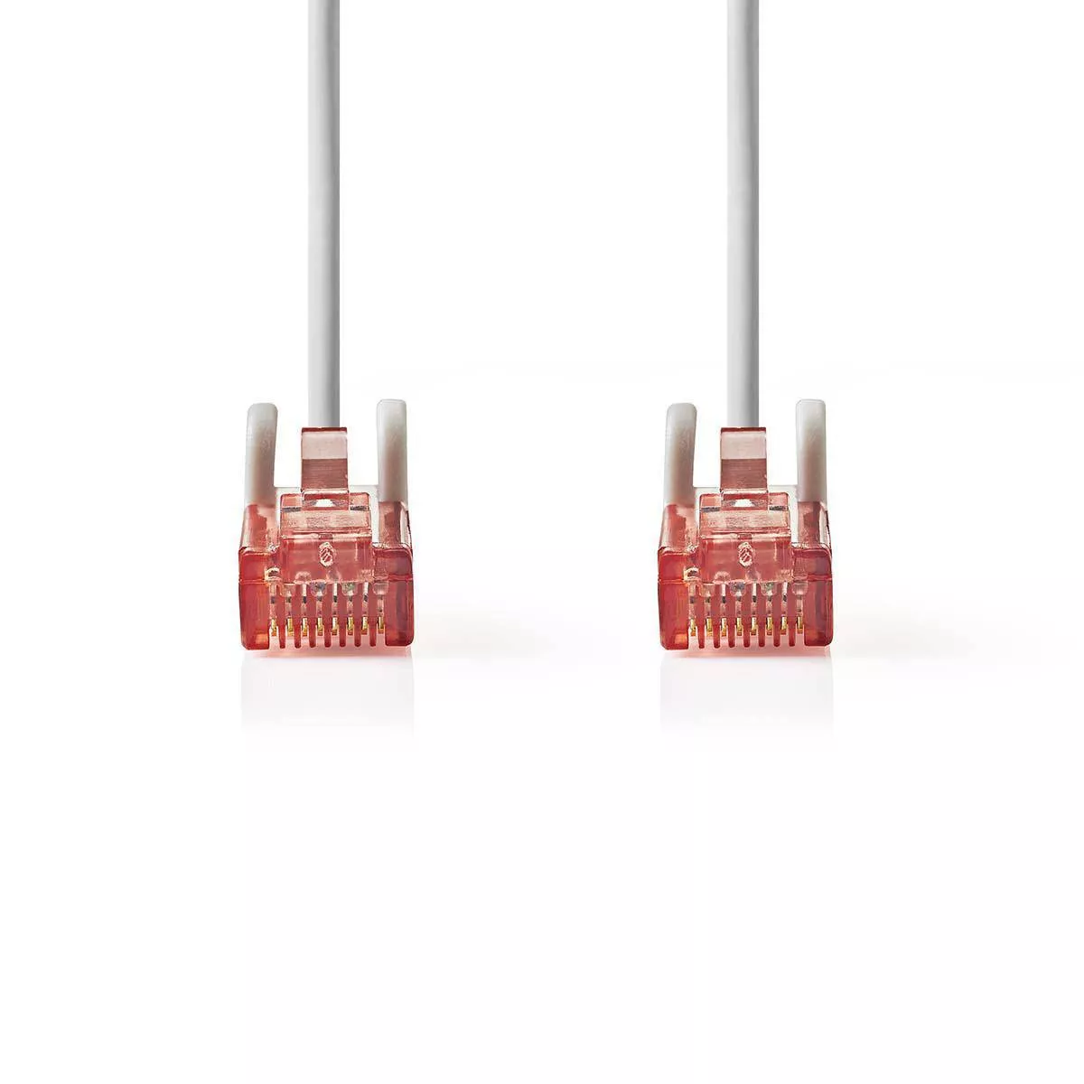 Cablu UTP CAT6 RJ45 tata - RJ45 tata 2m CCA, standard Cat 6, placat cu aur, brand Nedis, culoare gri. [1]