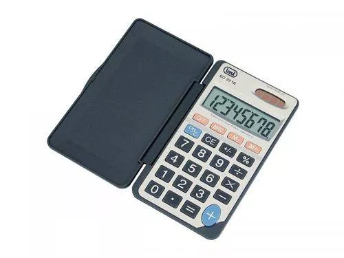 Calculatoare de birou - Calculator de buzunar EC 3718 8 digit baterie + solar Trevi – IoElectronice.ro