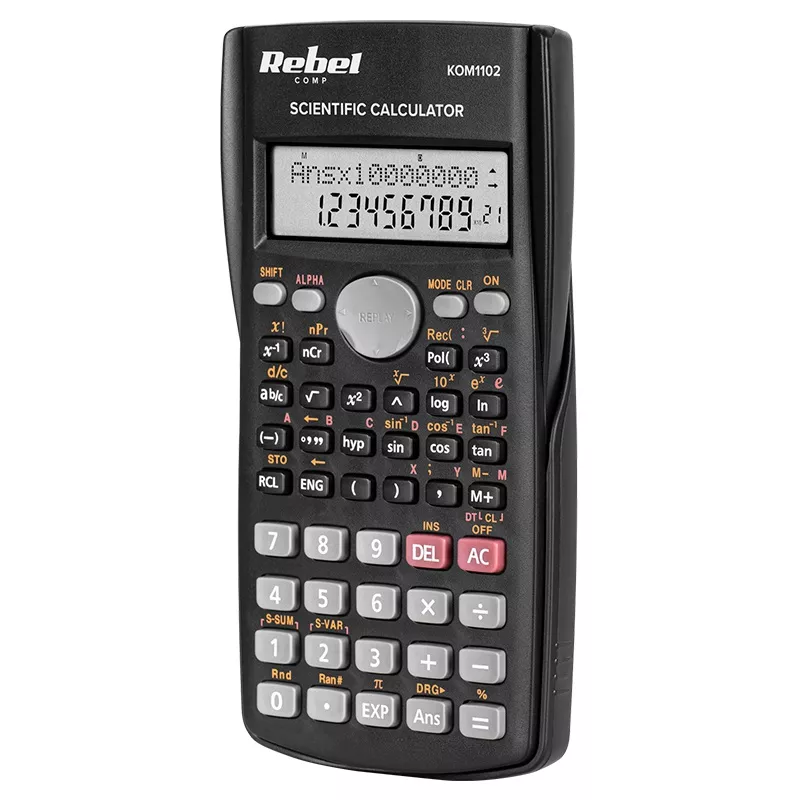 Calculatoare de birou - Calculator ştiinţific 12 digiti SC-200 REBEL Negru