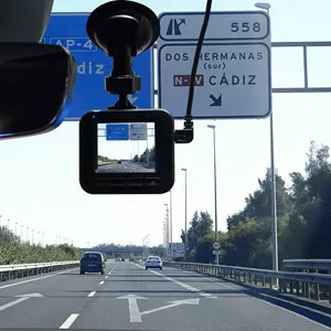 Camera auto DVR NGS HD 720p 120°, ecran 2", negru, înregistrare video, suport microSD [1]