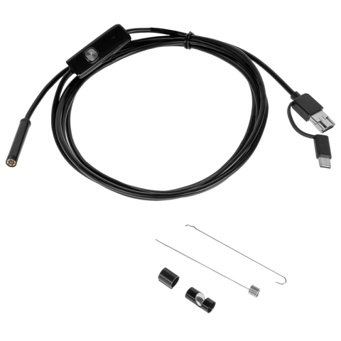 Camera de inspecție endoscop 1280x720p IP67, USB/Micro USB/Type C, compatibil Android și Windows, REBEL RB-1141 [1]