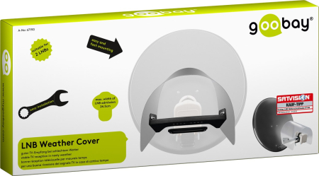 Capac de protecție SAT LNB intemperii UV Goobay 67190 pentru protecție LNB, rezistent la UV, lungime 10 cm [8]