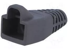 Conectica - Capac mufă RJ45 protecție negru Well 8P8C