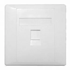 Capac priza RJ45 1-port alb Well, conector RJ45, garanție 24 luni persoane fizice [1]