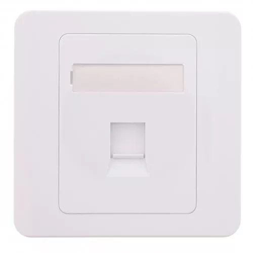 Mufe retea RJ45 - Capac priza RJ45 fara Keystone 1-port alb Well – IoElectronice.ro