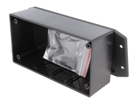 Carcasa universala GAINTA G1022BF 67.1mm x 156mm x 40mm cu lame de fixare, culoare negru [1]