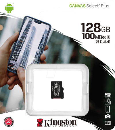 Carduri microSD - Micro SD CARD 128GB clasa 10 KINGSTON SDCS/128GBSP, capacitate 128 GB, garanție 24 luni persoane fizice.