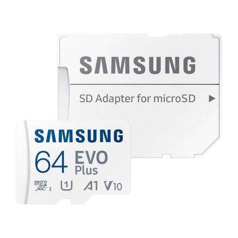 Telefoane-tablete - MicroSDHC UHS-1 CARD + adaptor SD 64GB 130MB/s EVO PLUS SAMSUNG MB-MC64KA/EU