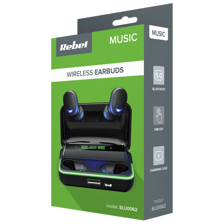Căști bluetooth 5.0 Negru SN-E10 REBEL cu garanție 24 luni, conectivitate rapidă și design modern [4]