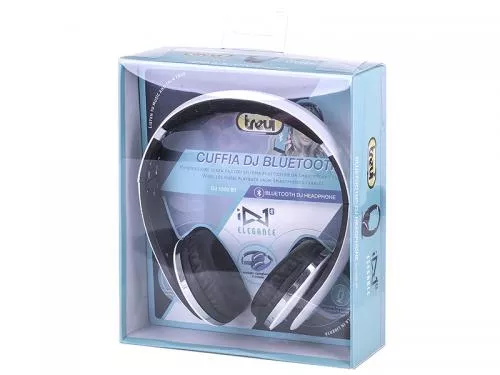 Casti Bluetooth DJ 1200 albe Trevi cu microfon, autonomie 10 ore, compatibile cu toate dispozitivele Bluetooth [1]