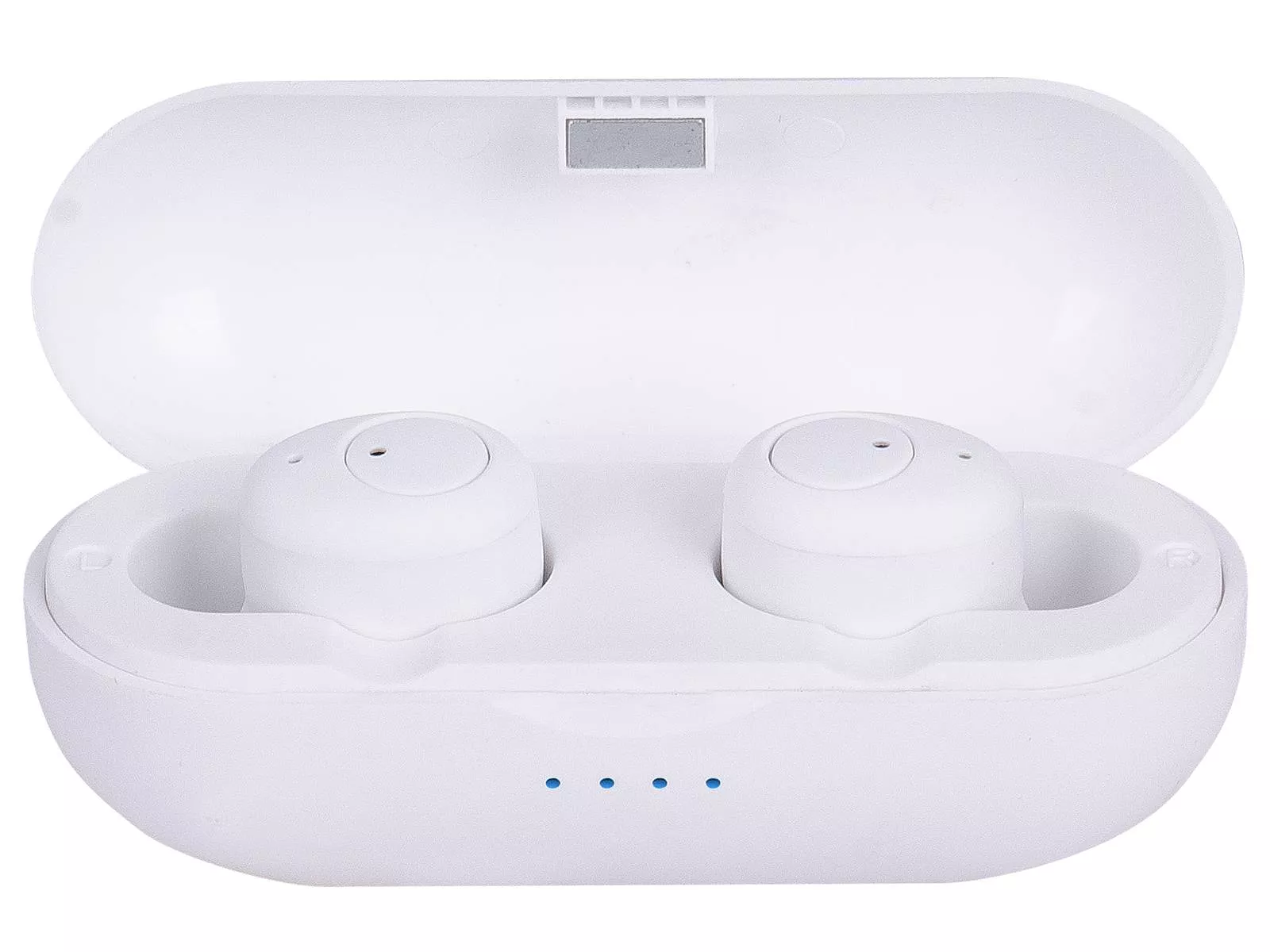 Căști mini Bluetooth TWS HMP 12E05 AIRBUDS alb cu microfon, stereo, brand Trevi, garanție 24 luni. [1]