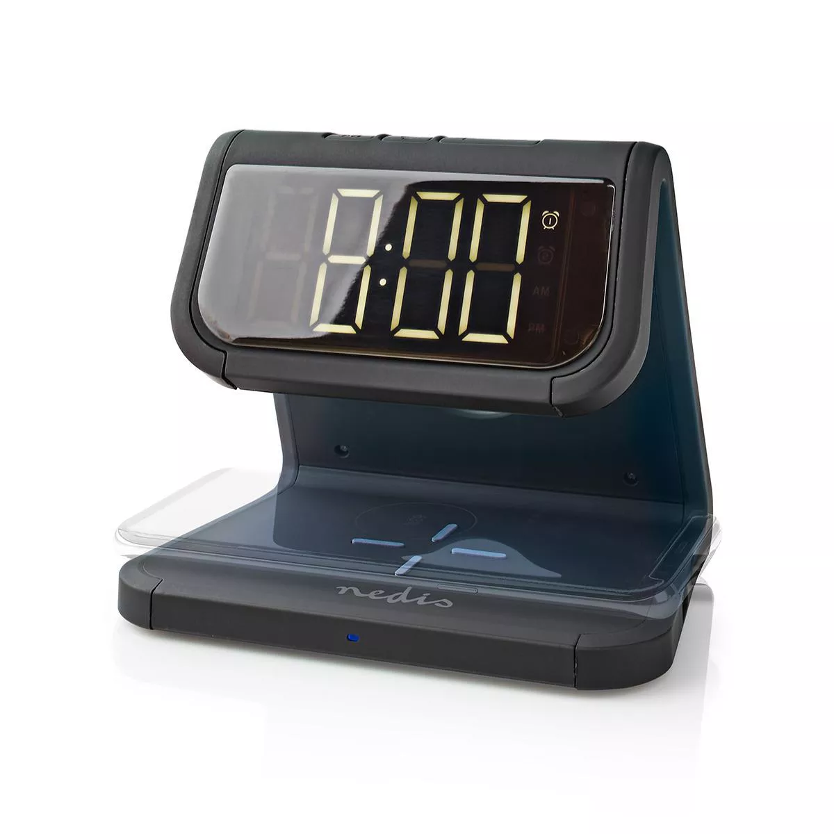 Ceas cu alarmă Nedis încărcător wireless Qi lumină multicoloră negru – IoElectronice.ro [9]
