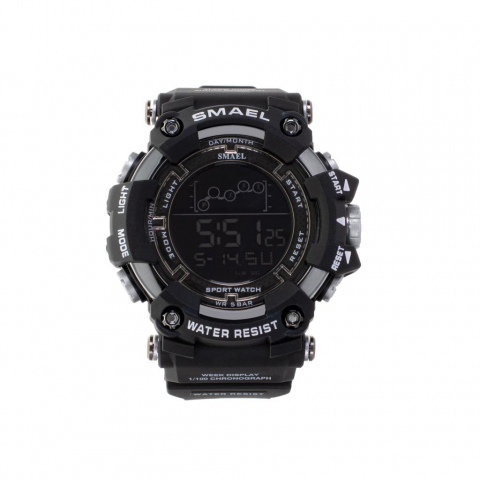 Ceas Militar pentru Bărbați SMAEL, Impermeabil, LED, Culoare Negru – Durabil și Elegant pentru Aventuri [5]