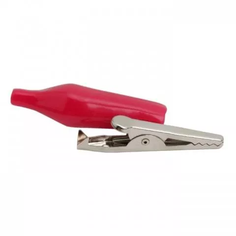 Clema crocodil mare 44mm 5A roșie OEM pentru conexiuni electrice, garanție 24 luni persoane fizice [1]