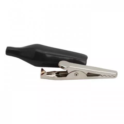 Clema crocodil mediu negru 35mm 5A OEM, conector tip crocodil, garanție 24 luni persoane fizice [1]