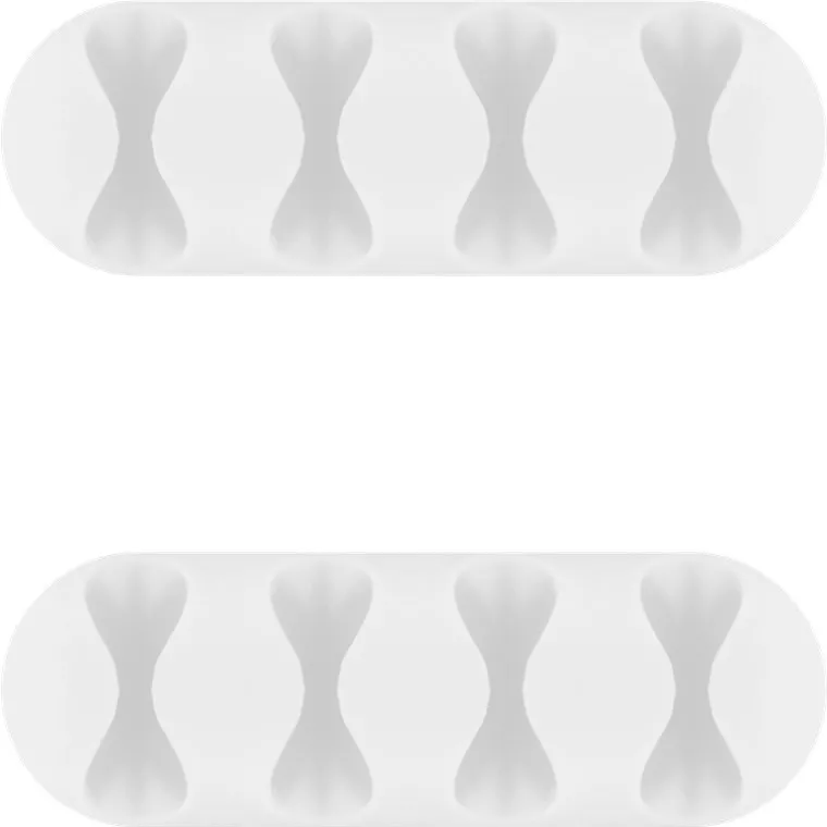 Cleme pentru gestionarea cablurilor cu 4 sloturi Goobay set 2buc alb – IoElectronice.ro [1]