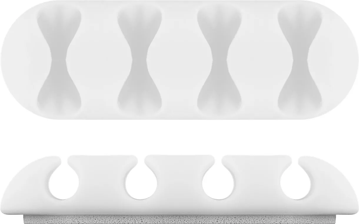 Cleme pentru gestionarea cablurilor cu 4 sloturi Goobay set 2buc alb – IoElectronice.ro [8]