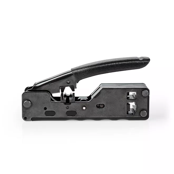 Clesțe de sertizare CAT5 CAT5e CAT6 CAT6a CAT7 RJ11 RJ12 RJ45 Nedis, 6P6C, 6P4C, 4P4C, 8P8C, negru [1]