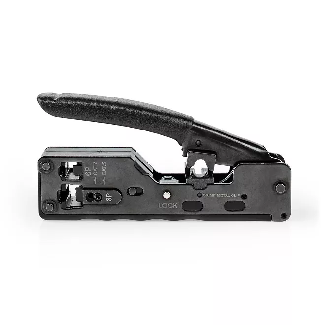 Clesti sertizare-dezizolare - Clește de sertizare CAT5 CAT5e CAT6 CAT6a CAT7 RJ11 RJ12 RJ45 Nedis – IoElectronice.ro