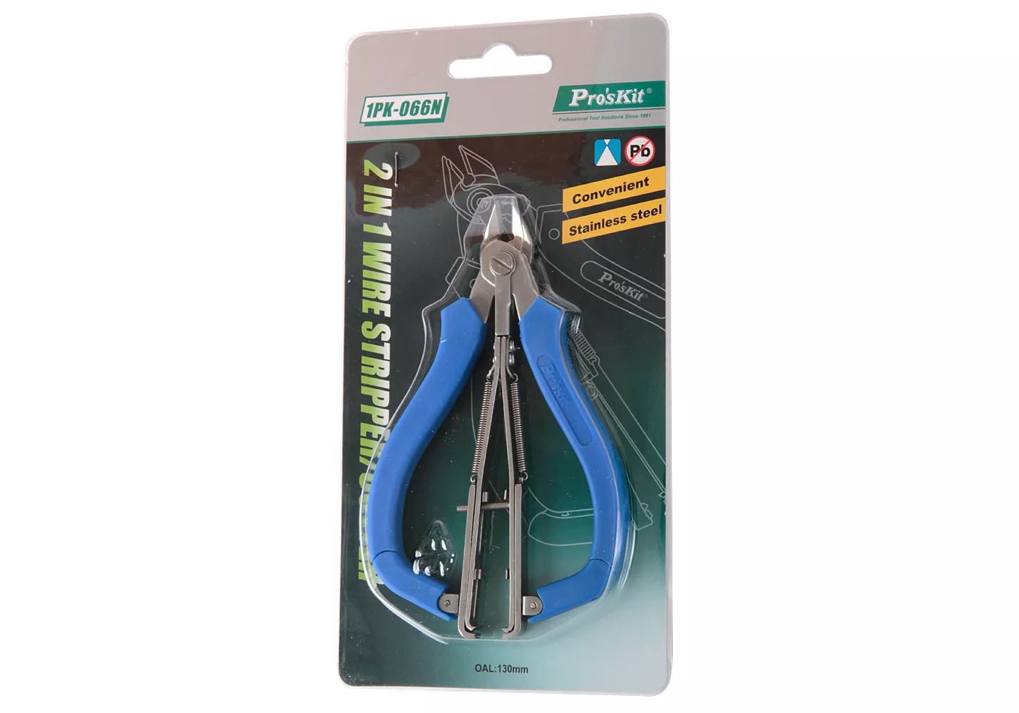 Clește dezizolare-tăiere 5 inch Pro'sKit 1PK-066N pentru cabluri electrice, utilizare profesională. [2]