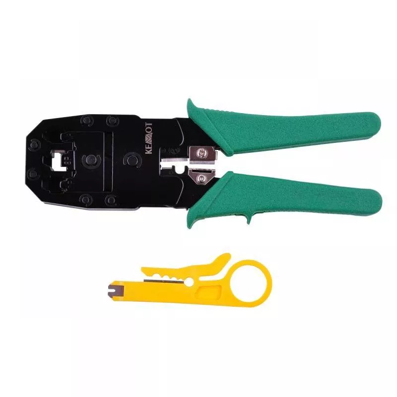 Scule mentenanta - Cleste pentru sertizat universal 4 6 8 contacte RJ10 RJ11 RJ12 RJ45 Rebel - IoElectronice.ro