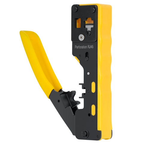 Cleste sertizare PASS-THROUGH RJ45 Cat.5 Cat.6 Cat.7 8 pini si RJ12 6 pini REBEL RB-1006 [1]