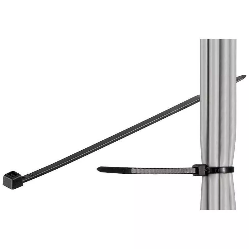 Fasete-bride-cleme - Coliere plastic negru 3.5x292mm de interior-exterior 100buc fixPoint