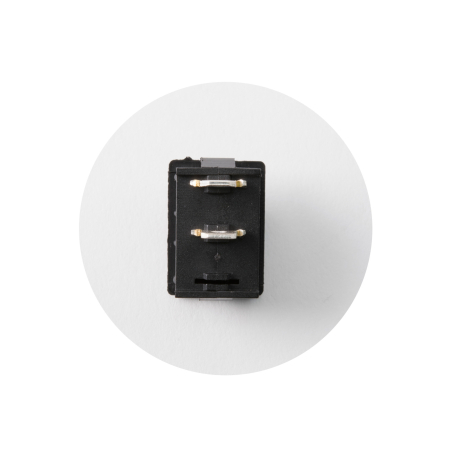 Comutator 3A 250V 1 circuit 2 poziții ON-OFF negru 12mm Somogyi Elektronic [1]