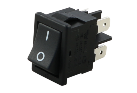 Comutator 6A-250V ON-OFF cu reținere 19.2x13 mm negru GBC 24.2335.04 – IoElectronice.ro [2]