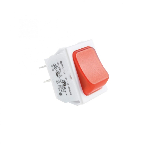 Intrerupatoare-Relee - Comutator basculant cu reținere bec roșu 2 circuite 2 poziții 250V 10A Somogyi Elektronic – IoElectronice.ro