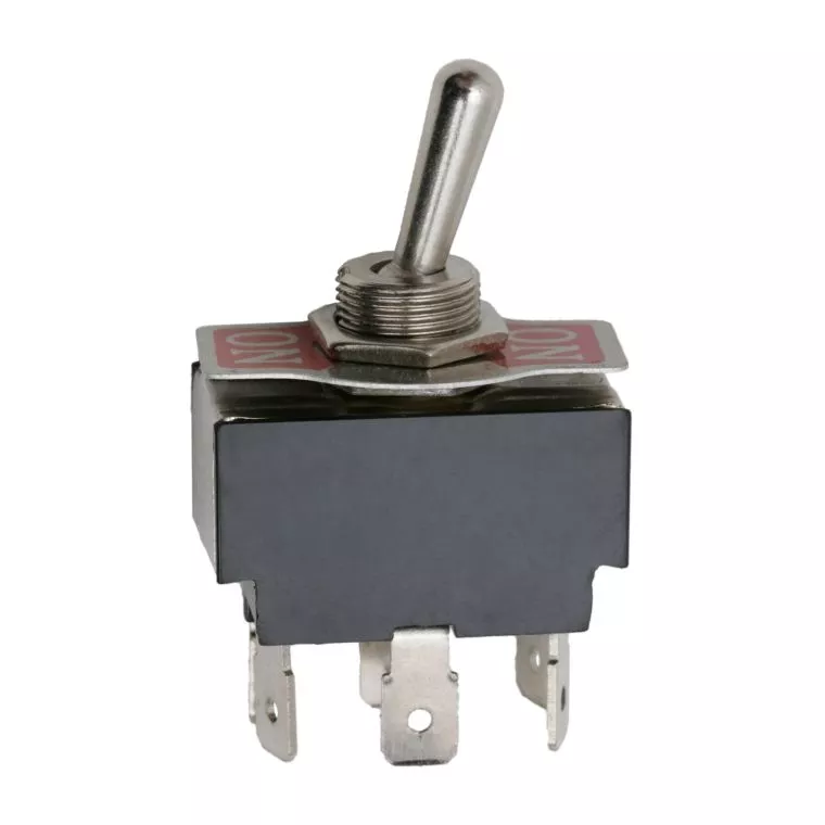 Electrice - Comutator cu brat 2 circuit 10A 250V ON-ON cu retinere – IoElectronice.ro