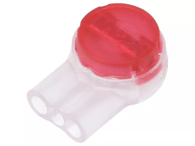 Tuburi termocontractabile - Conector 3 fire 0.4-0.9mm cu gel Scotchlok IDC 19-26AWG roșie 3M – IoElectronice.ro