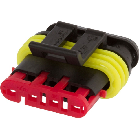 Mufe papuci - Conector cablu Superseal 1.5 mama mufa 4 pini IP67 TE Connectivity 282088-1