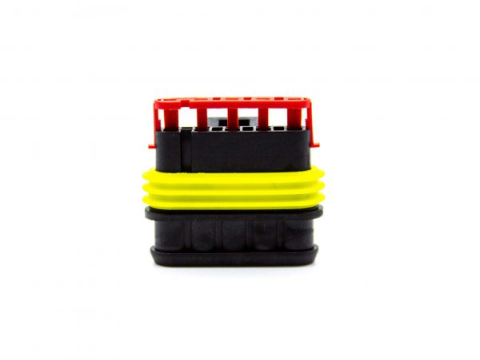 Conector cablu Superseal 1.5 mama mufa 5 pini IP67 TE Connectivity 282089-1 pentru conexiuni etanșe [4]