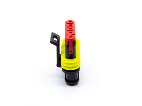 Conector cablu Superseal 1.5 mama mufa 5 pini IP67 TE Connectivity 282089-1 pentru conexiuni etanșe [3]