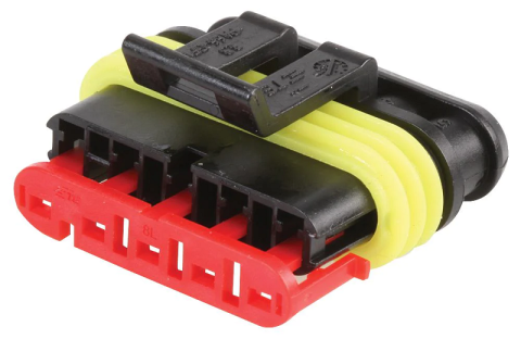 Mufe - Conector cablu Superseal 1.5 mama mufa 5 pini IP67 TE Connectivity 282089-1 – IoElectronice.ro