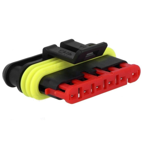 Mufe papuci - Conector cablu Superseal 1.5 mama mufa 6 pini IP67 TE Connectivity 282090-1 – IoElectronice.ro