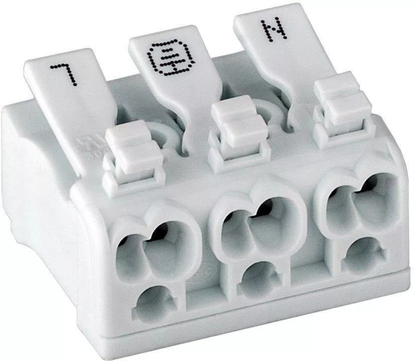 Mufe AC-DC - Conector cu terminal rapid 16A Goobay 0.5-2.5 mm connections 0.50-0.75 mm – IoElectronice.ro