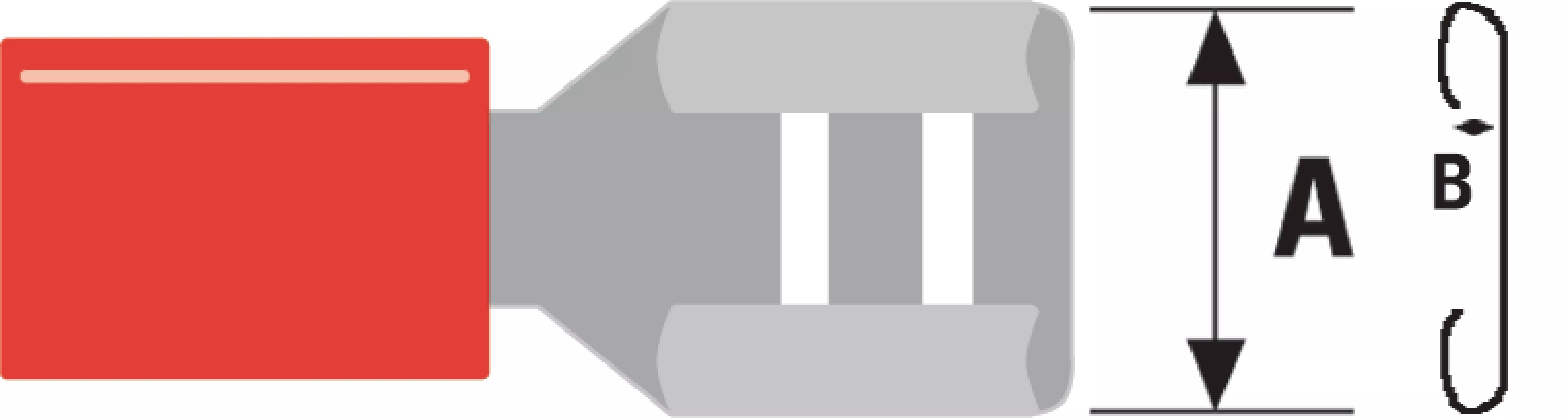 Mufe papuci - Conector papuc 6.3mm 0.8mm Valueline, accesoriu pentru conexiuni electrice, garanție 24 luni persoane fizice.