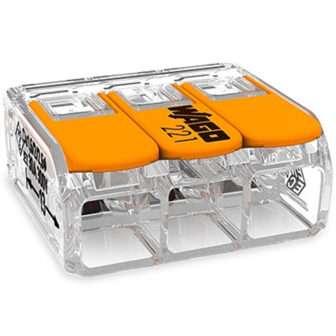 Mufe AC-DC - Conector slim MYF 3X6mm2 WAGO 221-613 – IoElectronice.ro