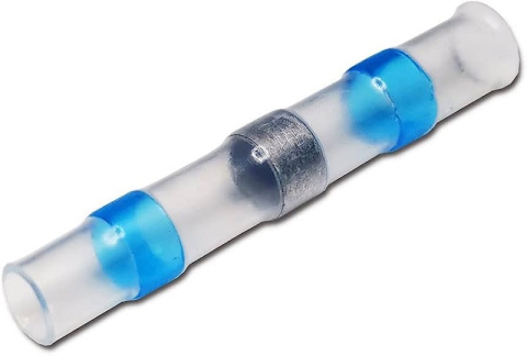 Tuburi termocontractabile - Conector termocontractabil cu inel cositor albastru 1.5-2.5 mm² SST-S31 – IoElectronice.ro