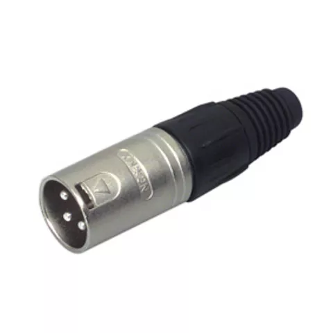 Mufe XLR - Conector XLR 3 pini tata metalic Neutrik – IoElectronice.ro
