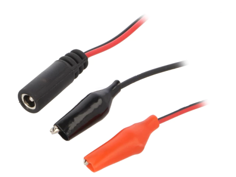 Scule mentenanta - Conexiune adaptor 5.5x2.1mm mama - iesire clema crocodil izolata 30cm CELLEVIA POWER CABLE-1/CL