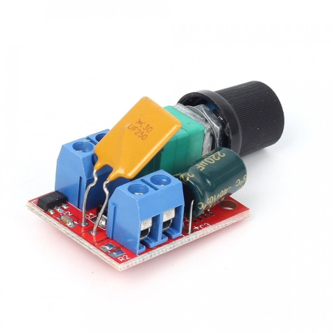 Module diverse - Controler de Viteză Motor 90W 5-28VDC, Driver PWM 5A, Reglabil, pentru Motoare DC